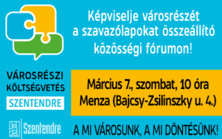 Közös döntés 150–200 ötletről – közösségi fórum március 7-én című bejegyzés kiemelt képe